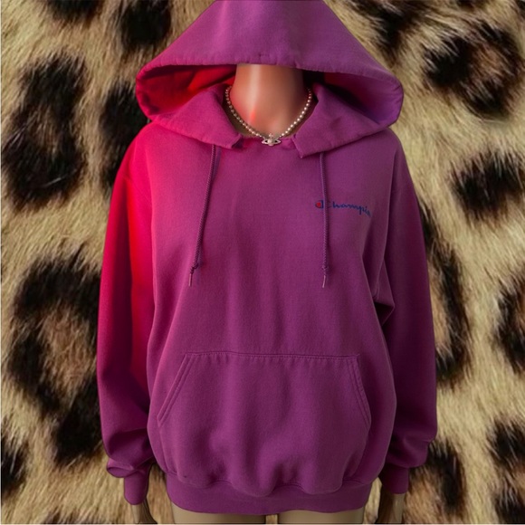 CHAMPION Purple Hoodie - Picture 1 of 6